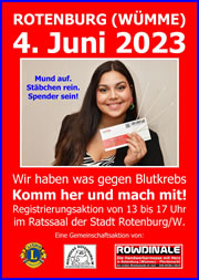 Mistböcke und Mistbienen unterstützen die Registrierungsaktion der DKMS am 04. Juni 2023 in Rotenburg