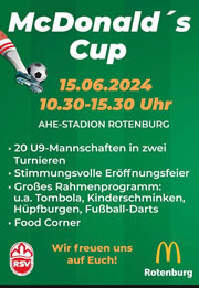 Mistböcke und Mistbienen unterstützen den U9-McDonalds-Cup am 15.06.2024