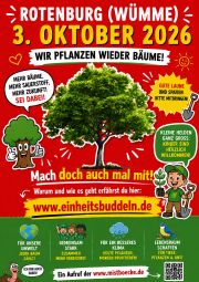 Mistb�cke und Mistbienen - pflanzen wieder B�ume am 03. Oktober 2026 beim Einheitsbuddeln...